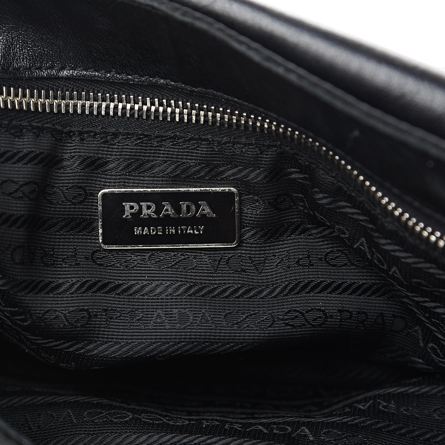 Tessuto Nylon Nappa Shoulder Bag Black