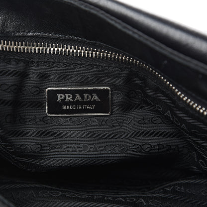 Prada Tessuto Nylon Nappa Shoulder Bag Black 5 of 13