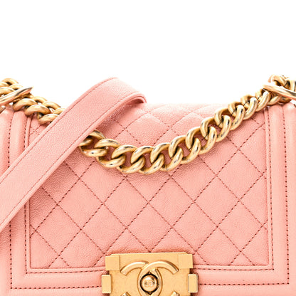 Chanel Caviar Quilted Small Boy Flap Pink 8 of 10