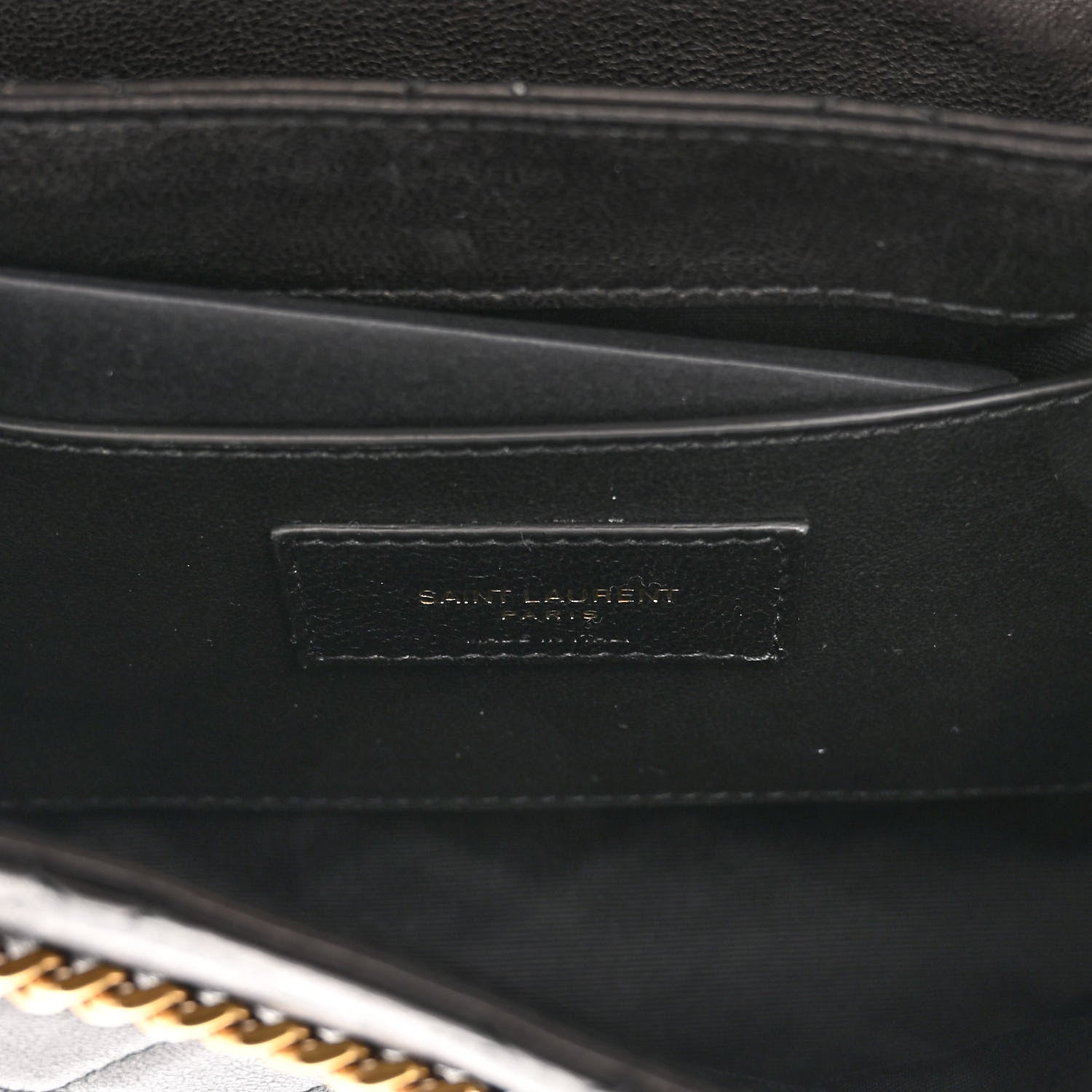 Saint Laurent Lambskin Quilted Monogram Mini Nolita Black 6 of 9