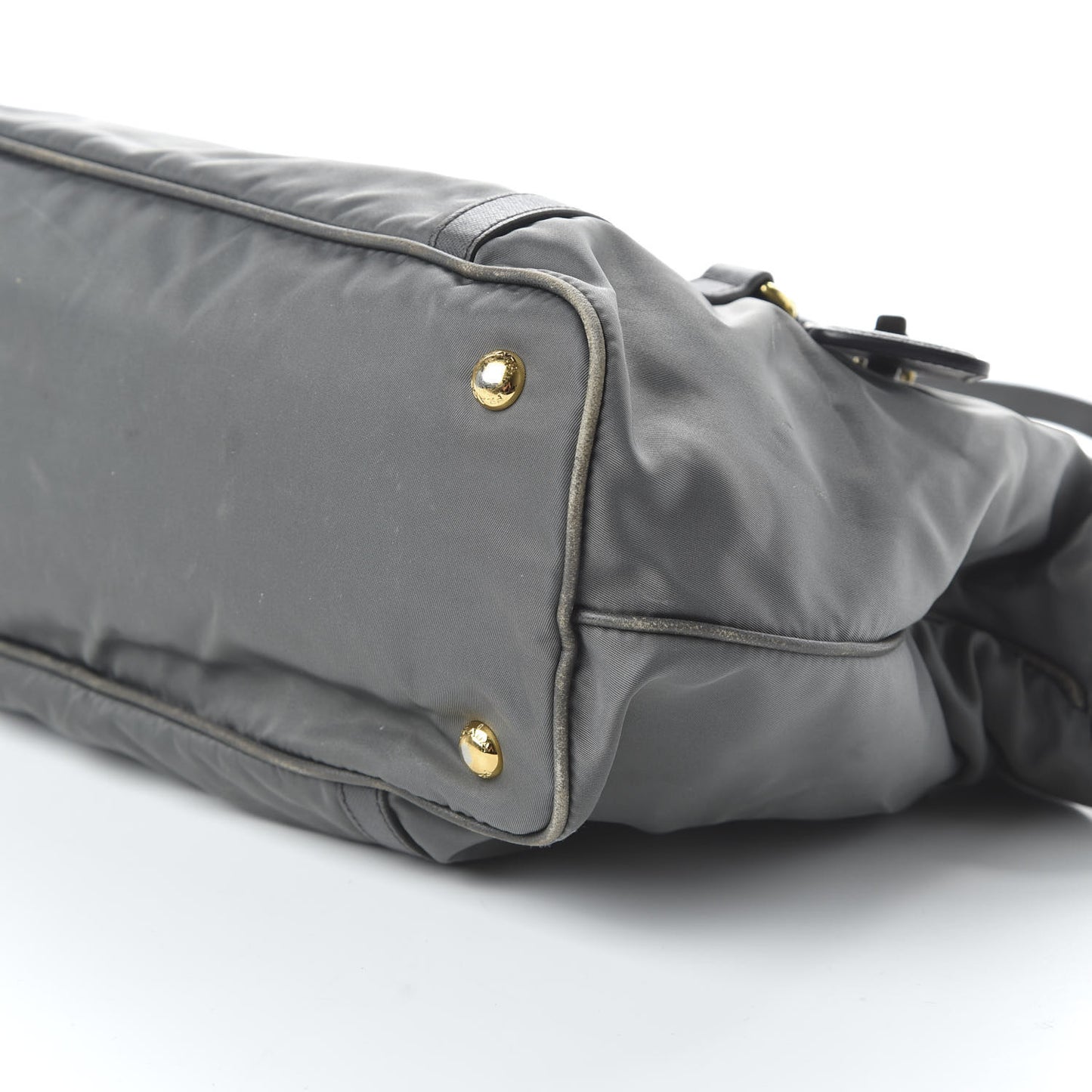 Tessuto Nylon Saffiano Tote Grey