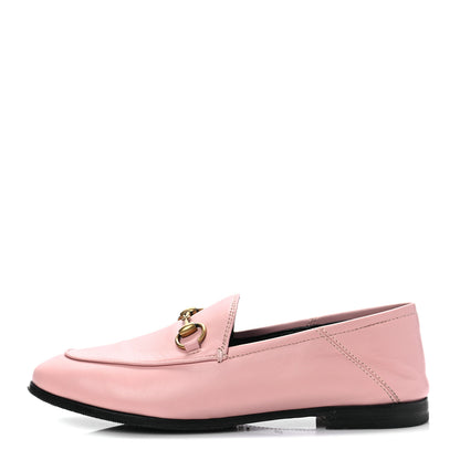Gucci Lambskin Womens Brixton Horsebit Loafers 35.5 Perfect Pink 1 of 8