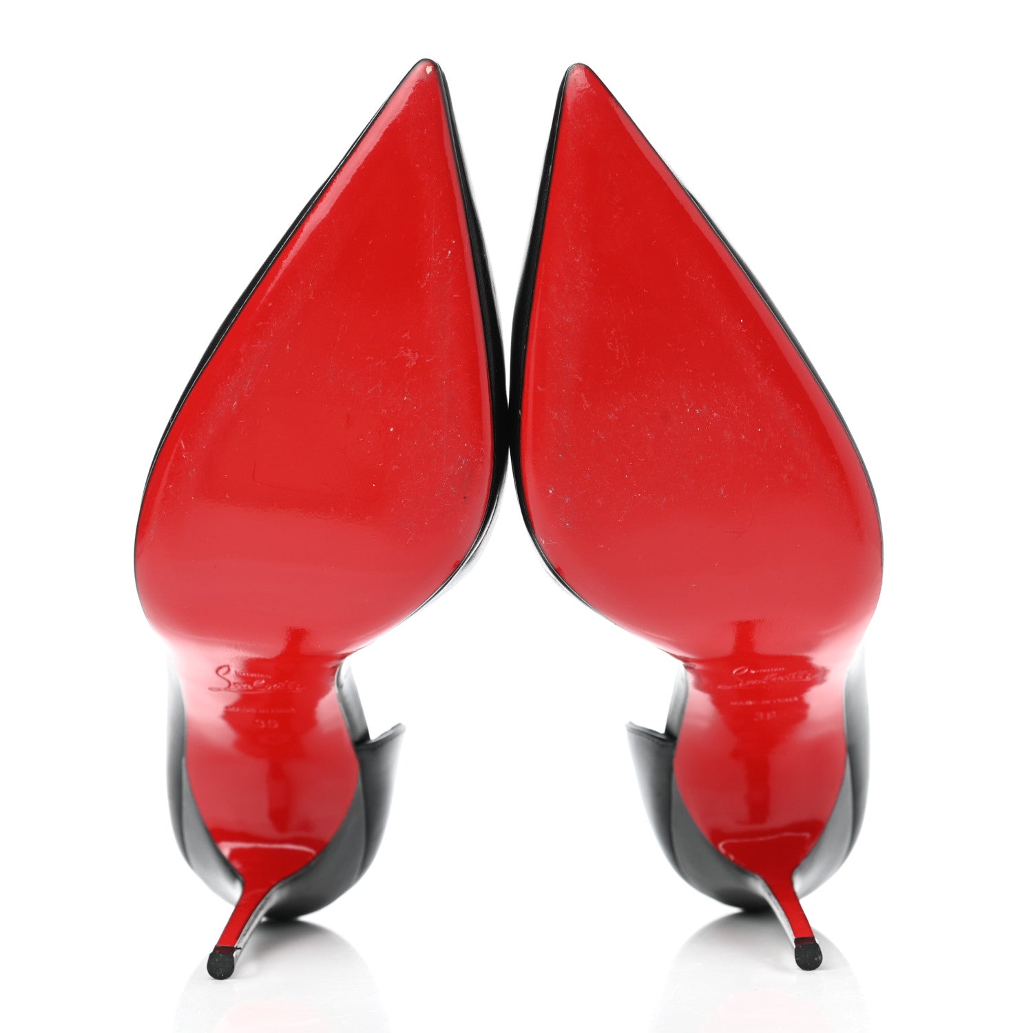 Christian Louboutin Shiny Nappa Iriza 100 Pumps 39 Black 5 of 8