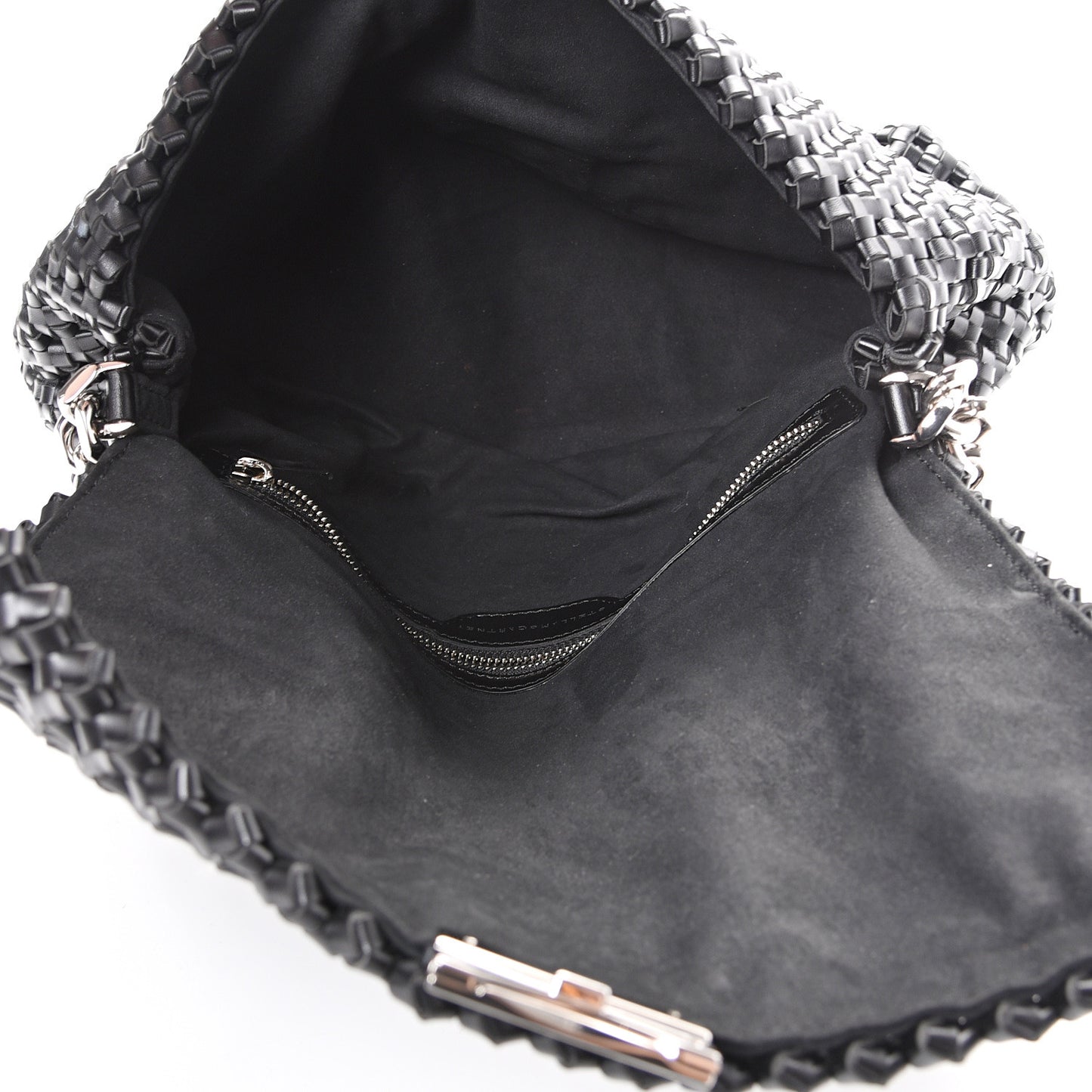 Eco Alter Nappa Weaved Becks Shoulder Bag Black