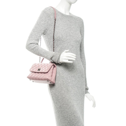 Chanel Caviar Quilted Mini Coco Handle Flap Light Pink 2 of 7