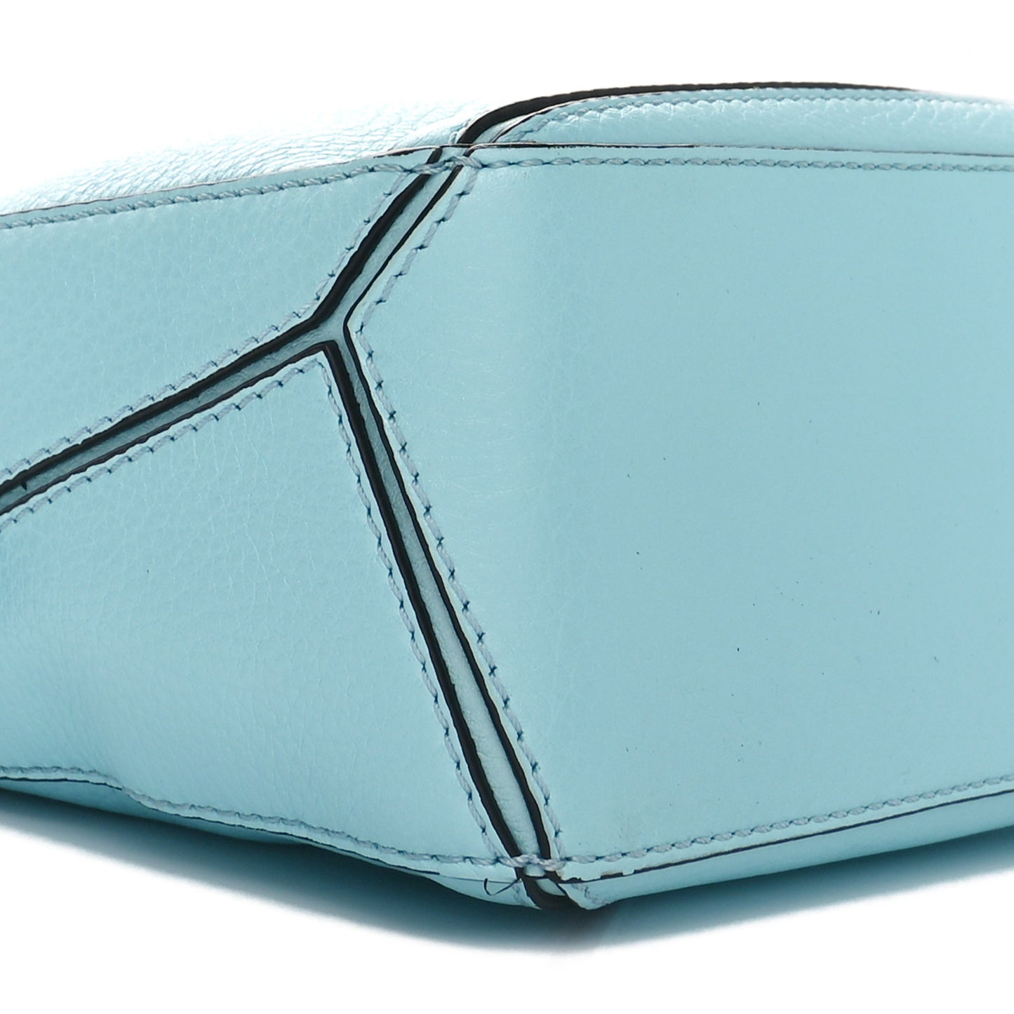 Calfskin Mini Puzzle Bag Light Blue