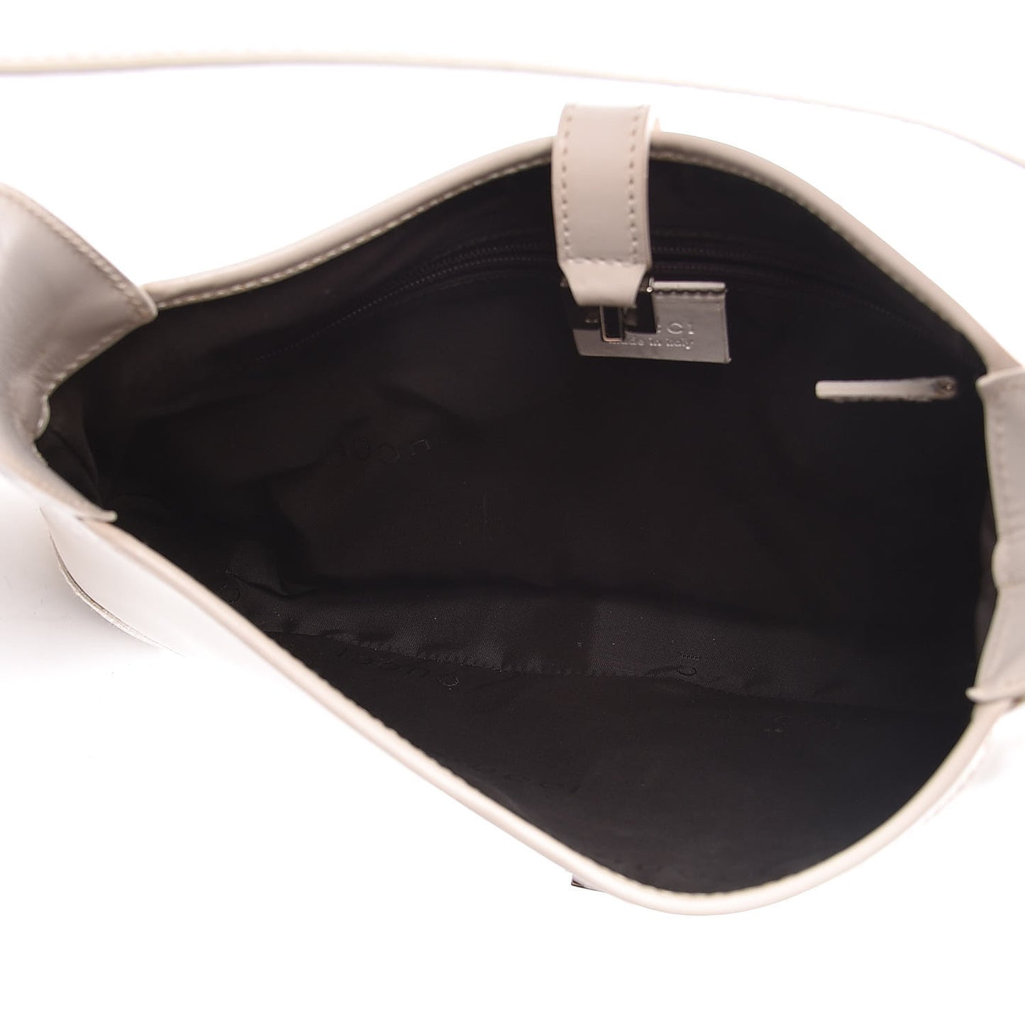 Calfskin Small Jackie O Hobo White