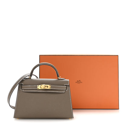 Hermes Epsom Mini Kelly Sellier 20 Etoupe 11 of 11