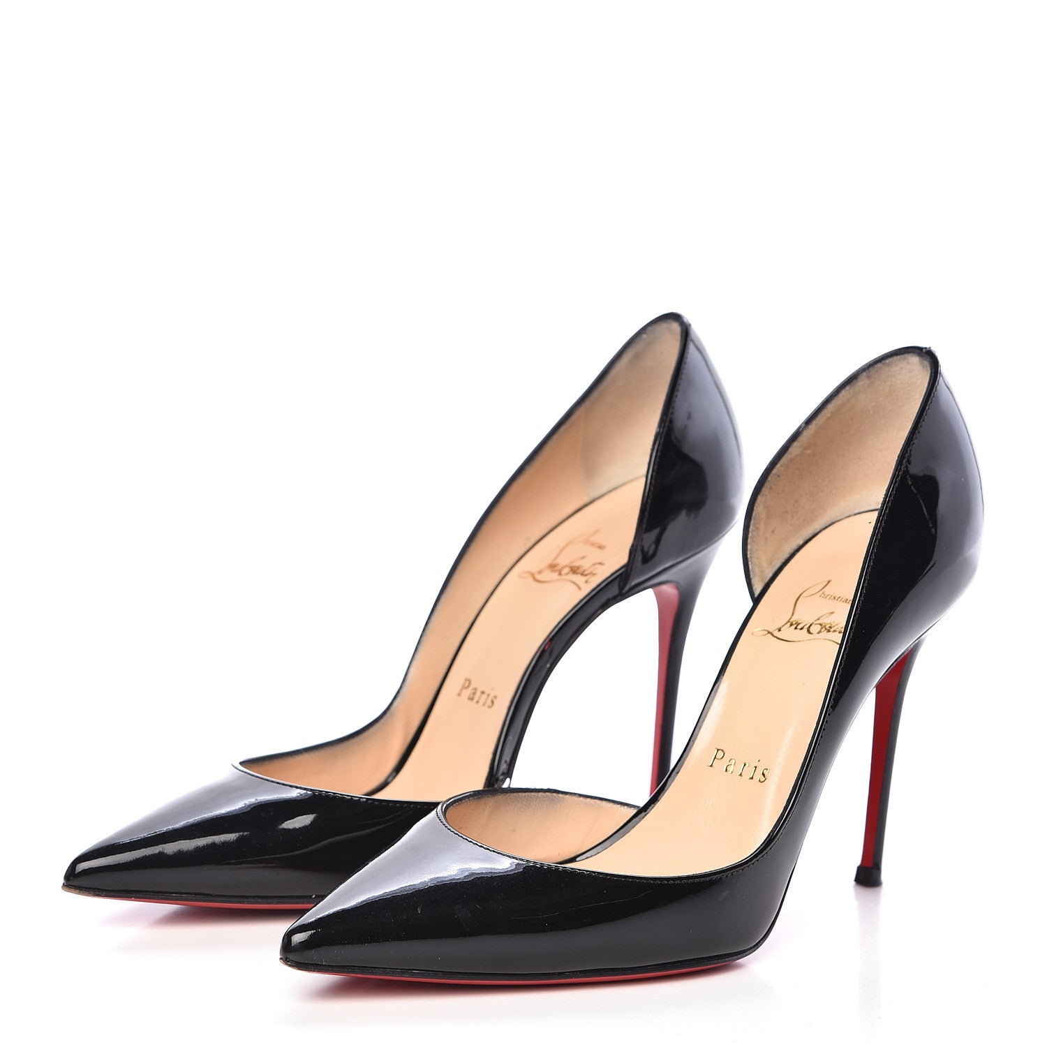 Christian Louboutin Patent Iriza 100 Pumps 36.5 Black 3 of 11