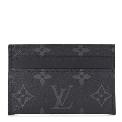 Louis Vuitton Monogram Eclipse Porte-Cartes Double Card Holder 1 of 7
