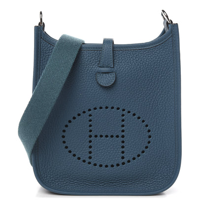 Hermes Taurillon Clemence Evelyne TPM Vert Bosphore 1 of 9