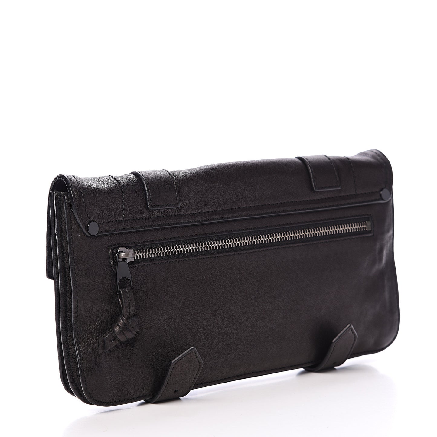 Lambskin PS1 Pochette Clutch Black