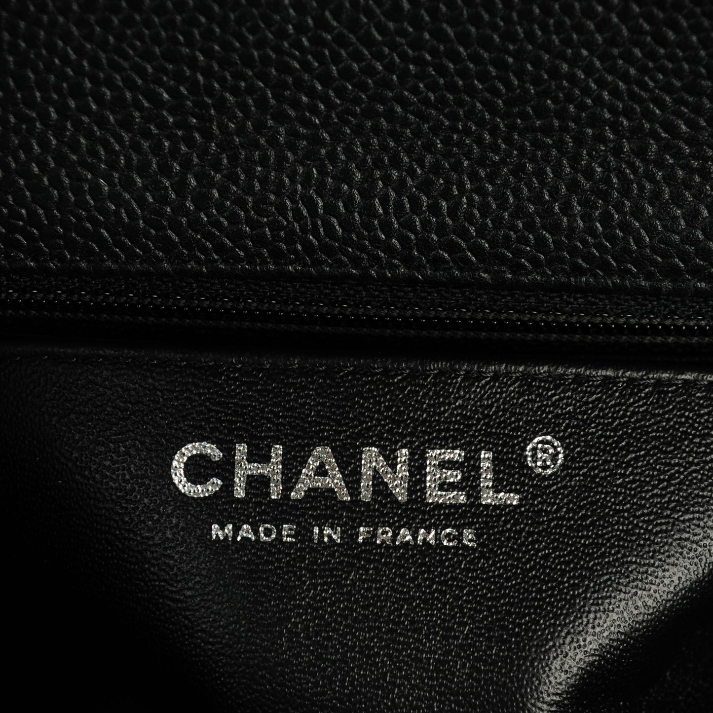 Caviar Quilted Mini Square Flap Black