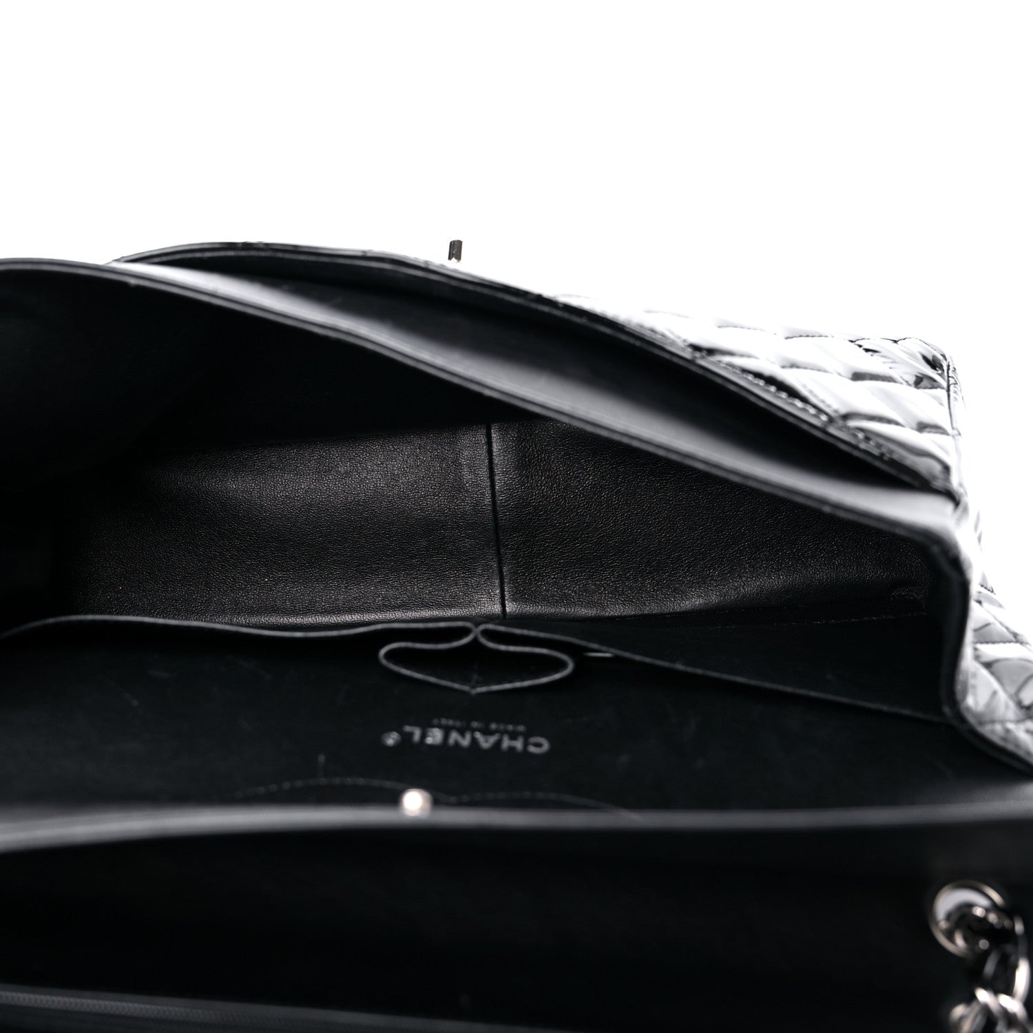 Chanel Patent Quilted Jumbo Double Flap Black 5 of 14