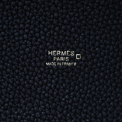 Hermes Taurillon Clemence Matte Alligator Picotin Lock Touch 22 MM Black 5 of 8