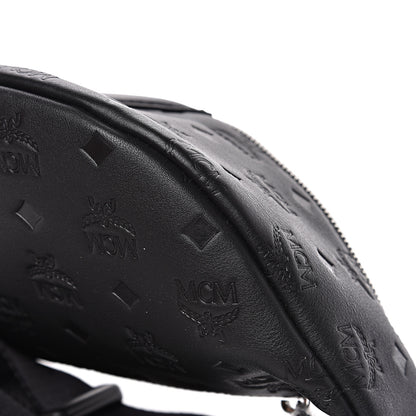 MCM Calfskin Ottomar Monogram Small Belt Bag Black 8 of 8