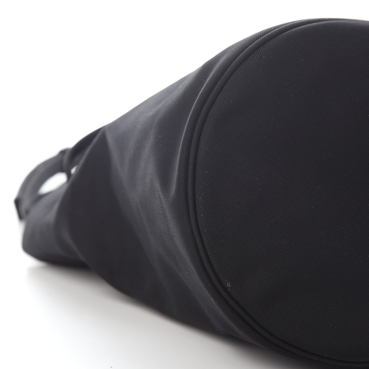 Balenciaga Recycled Sport Nylon Logo Embroidered Wheel Drawstring Bucket Bag Black 6 of 7