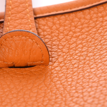 Hermes Taurillon Clemence Evelyne TPM Abricot 7 of 9