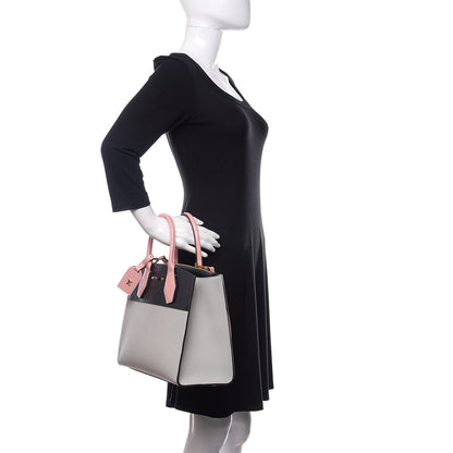 Louis Vuitton Calfskin City Steamer MM Gris Antartica Navy Rose Doux 3 of 10