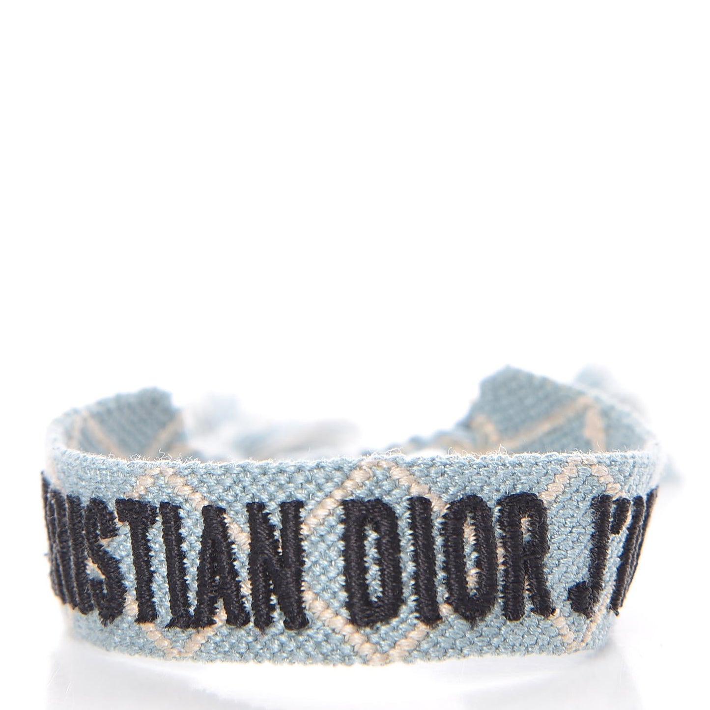 Woven Cotton J'Adior Friendship Bracelet Set Blue Nude
