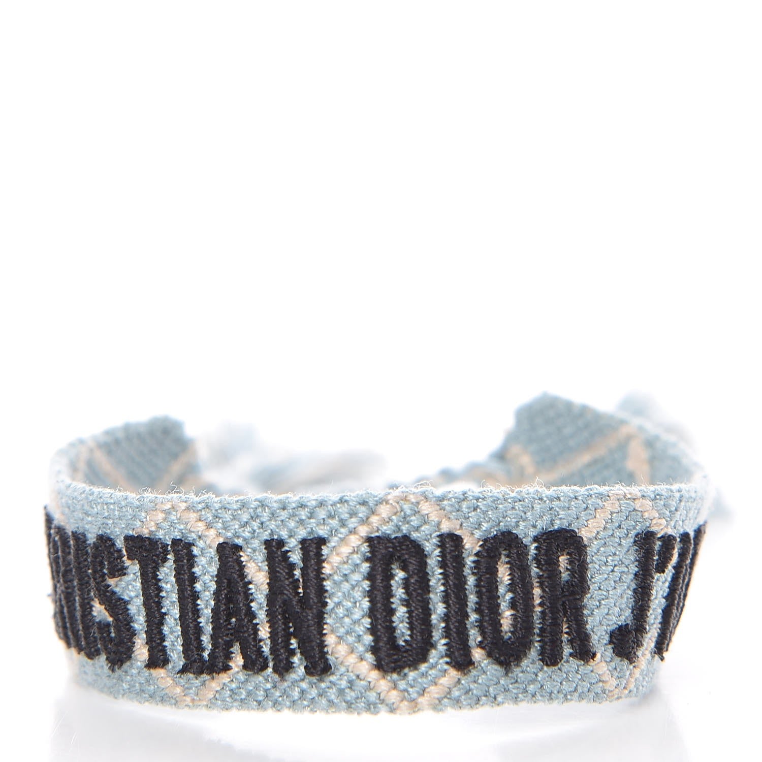 Christian Dior Woven Cotton J'Adior Friendship Bracelet Set Blue Nude 4 of 6