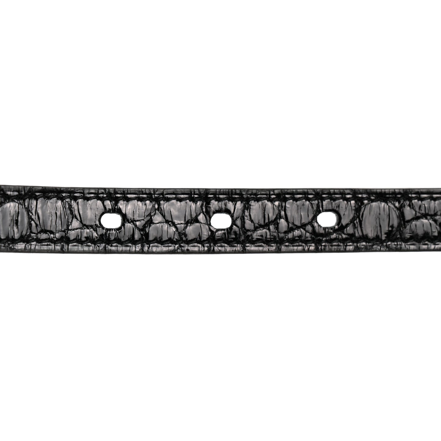 Box Calfskin Lizard Pop H Trio 15 Belt 75 30 Black