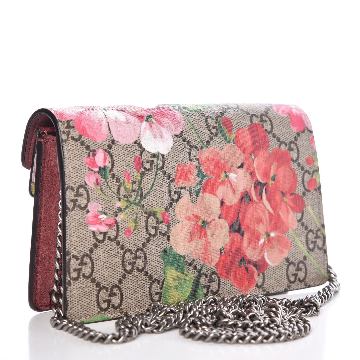 GG Supreme Monogram Blooms Super Mini Dionysus Shoulder Bag Beige Multicolor Dry Rose