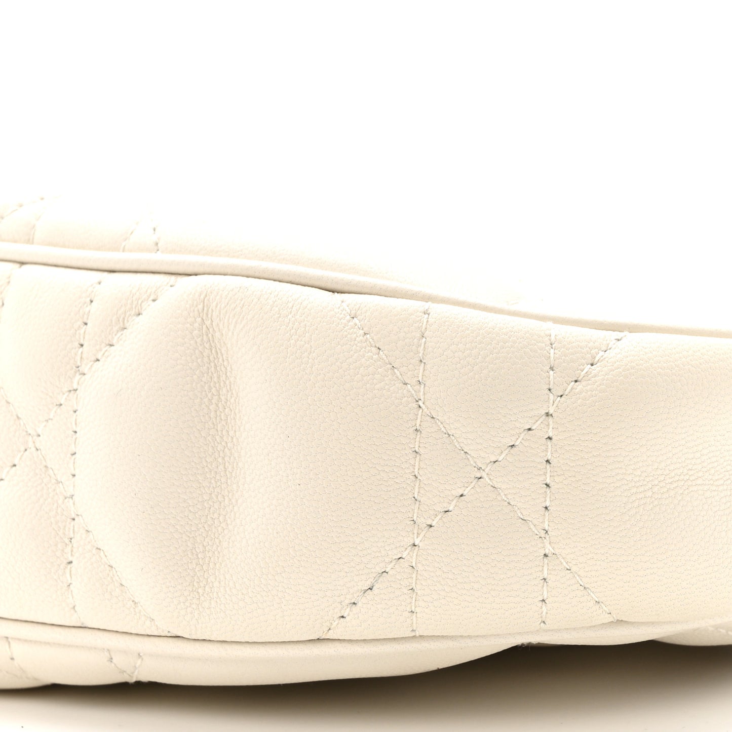 Lambskin Cannage CD Lounge Bag Latte