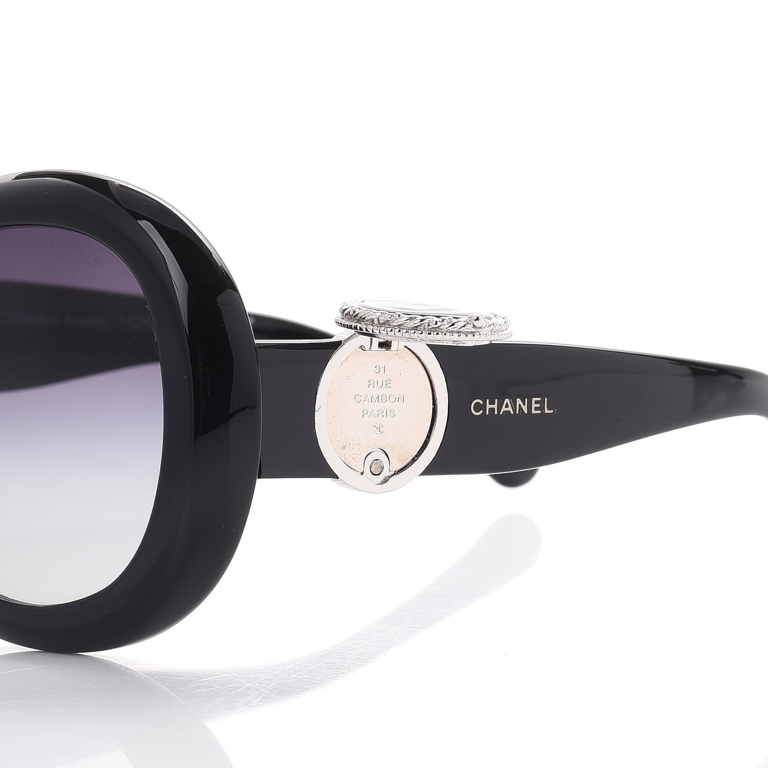 Chanel Collection Bouton Sunglasses 5193 Black 6 of 10