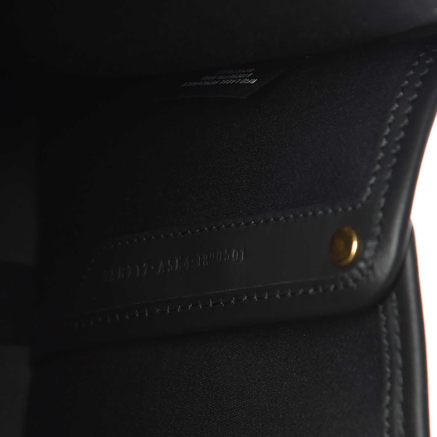 Fendi Glazed Fabric Vitello Century FF 1974 Stamp Patch Mini Peekaboo Defender Cover Mogano Panna Black 5 of 8
