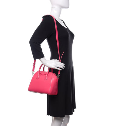Givenchy Shiny Lord Calfskin Mini Antigona Shocking Pink 2 of 14