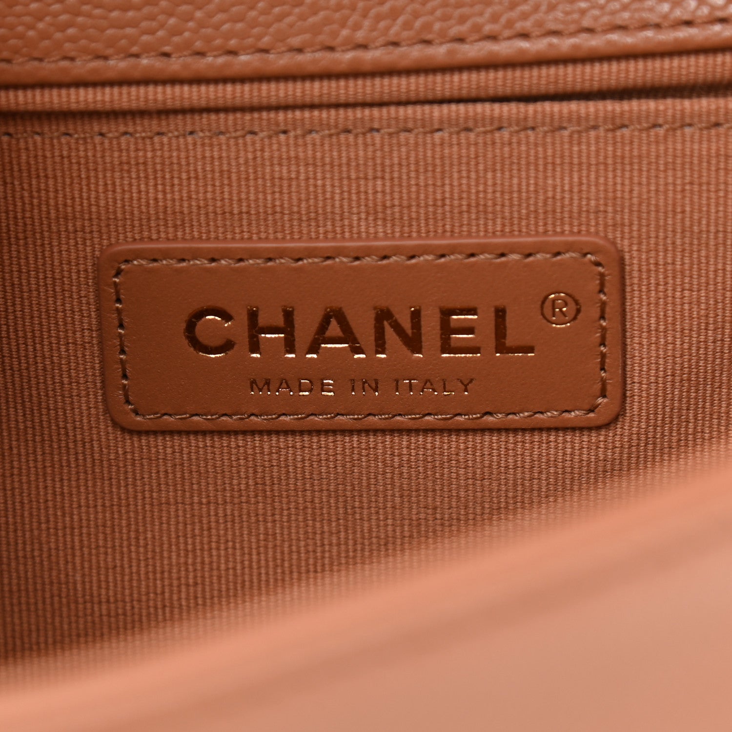 Chanel Caviar Quilted Medium Boy Flap Brown 7 of 10