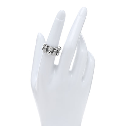 Bulgari 18K White Gold Diamond Lucia Ring 52 6 2 of 4