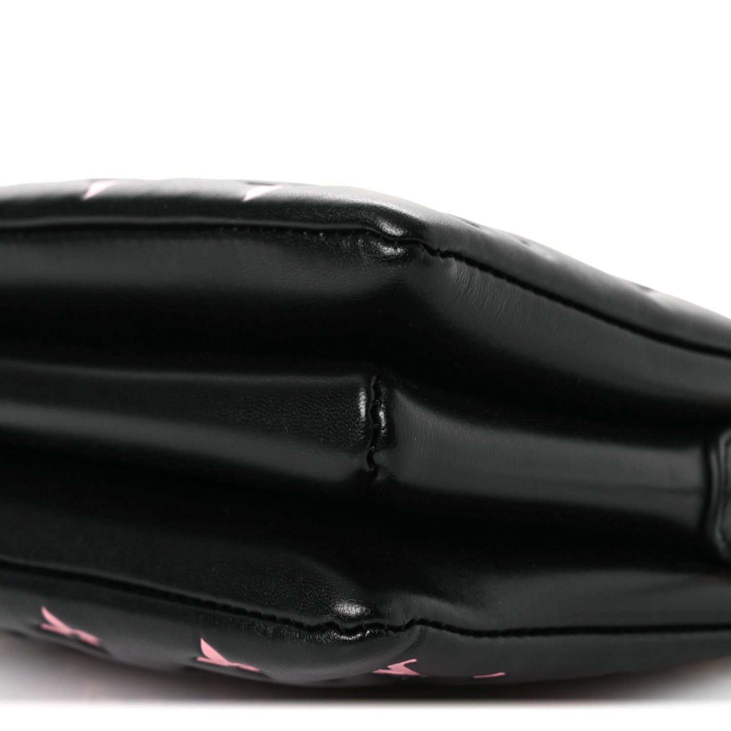 Louis Vuitton Lambskin Embossed Monogram LV Ski Coussin BB Black Rose 9 of 10