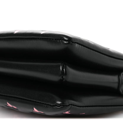 Louis Vuitton Lambskin Embossed Monogram LV Ski Coussin BB Black Rose 9 of 10