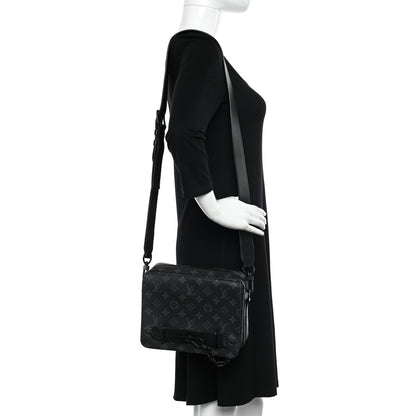 Louis Vuitton Monogram Eclipse Steamer Messenger 2 of 12