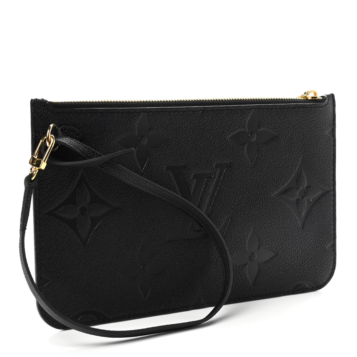 Louis Vuitton Empreinte Monogram Giant Neverfull MM Pochette Black 3 of 6
