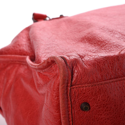 Balenciaga Agneau Classic Hardware Weekender Coquelicot 10 of 11