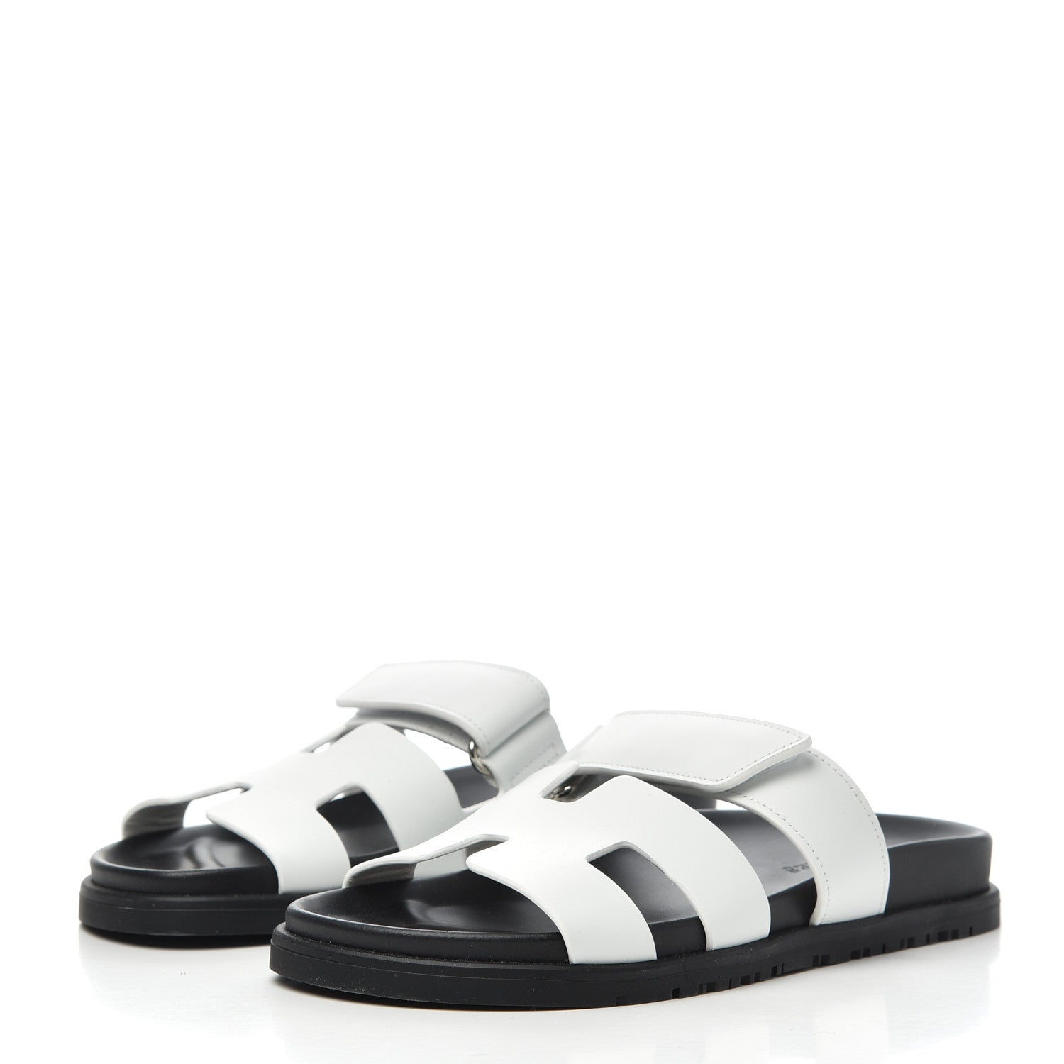 Hermes Calfskin Womens Chypre Sandals 36 White 3 of 14