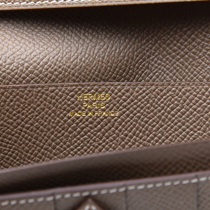 Hermes Epsom Bearn Gusset Wallet Etoupe 6 of 8