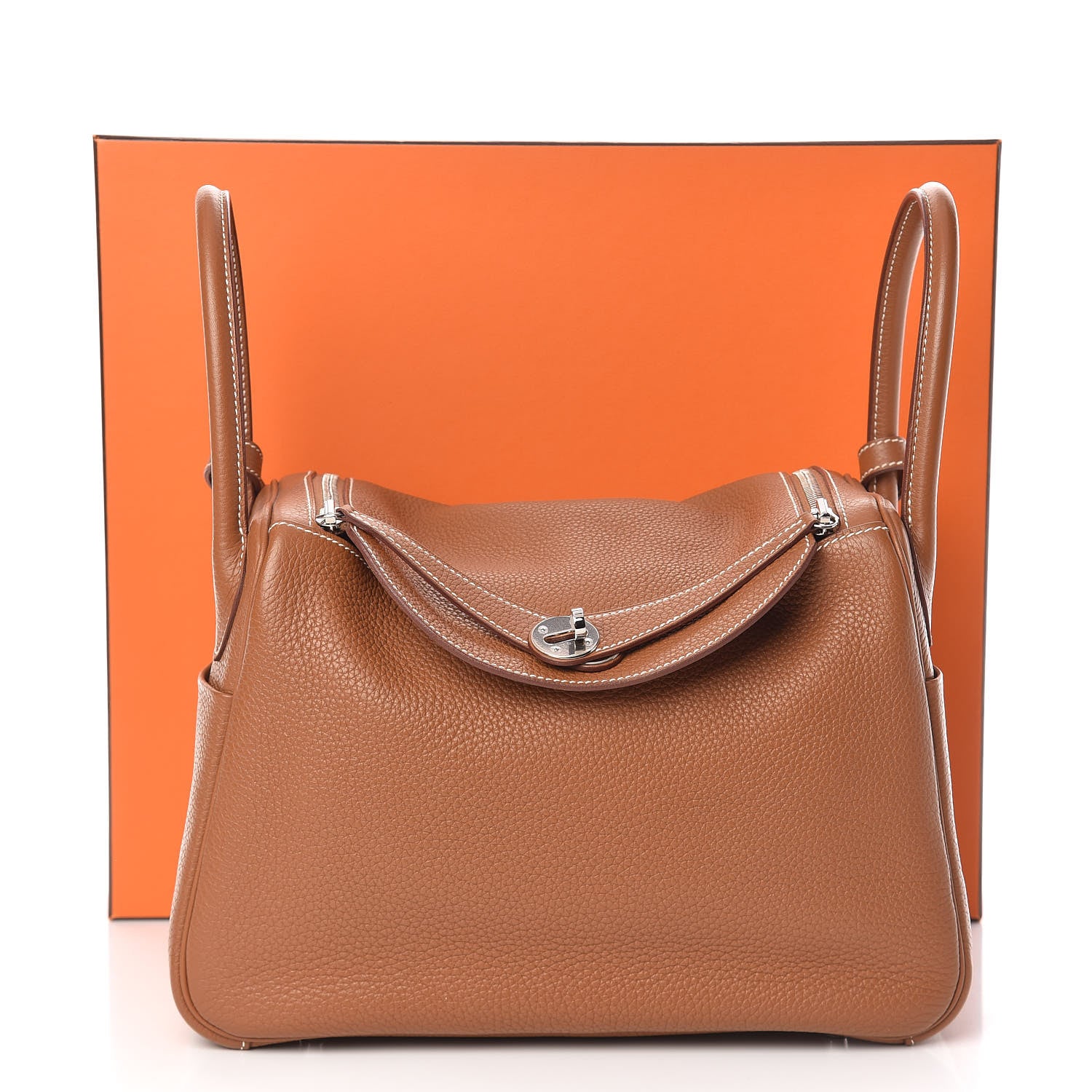 Hermes Taurillon Clemence Lindy 30 Gold 11 of 11