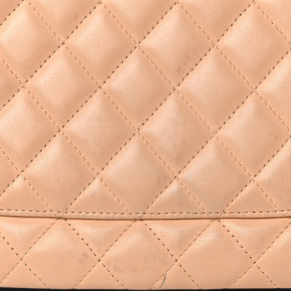 Chanel Calfskin Quilted Large Cambon Tote Beige Black 19 of 21
