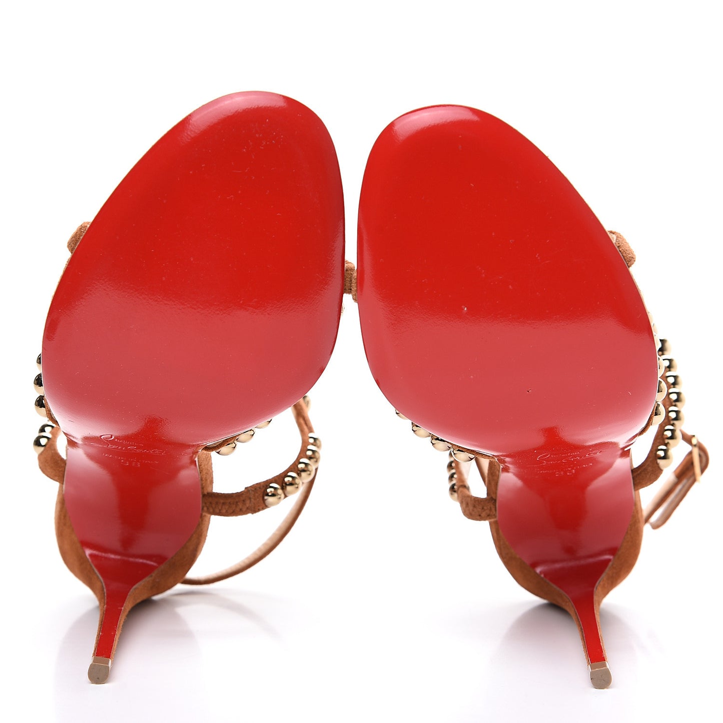 Veau Velours Galeria 100 Studded Pumps 36 Cannelle Bronze