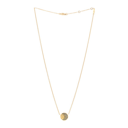 Christian Dior 18K Yellow Gold Diamond Black Onyx Mother of Pearl Rose Celeste Pendant Necklace 3 of 7