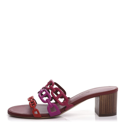 Hermes Nappa Tandem Sandals 36 Rouge Azalee 1 of 11