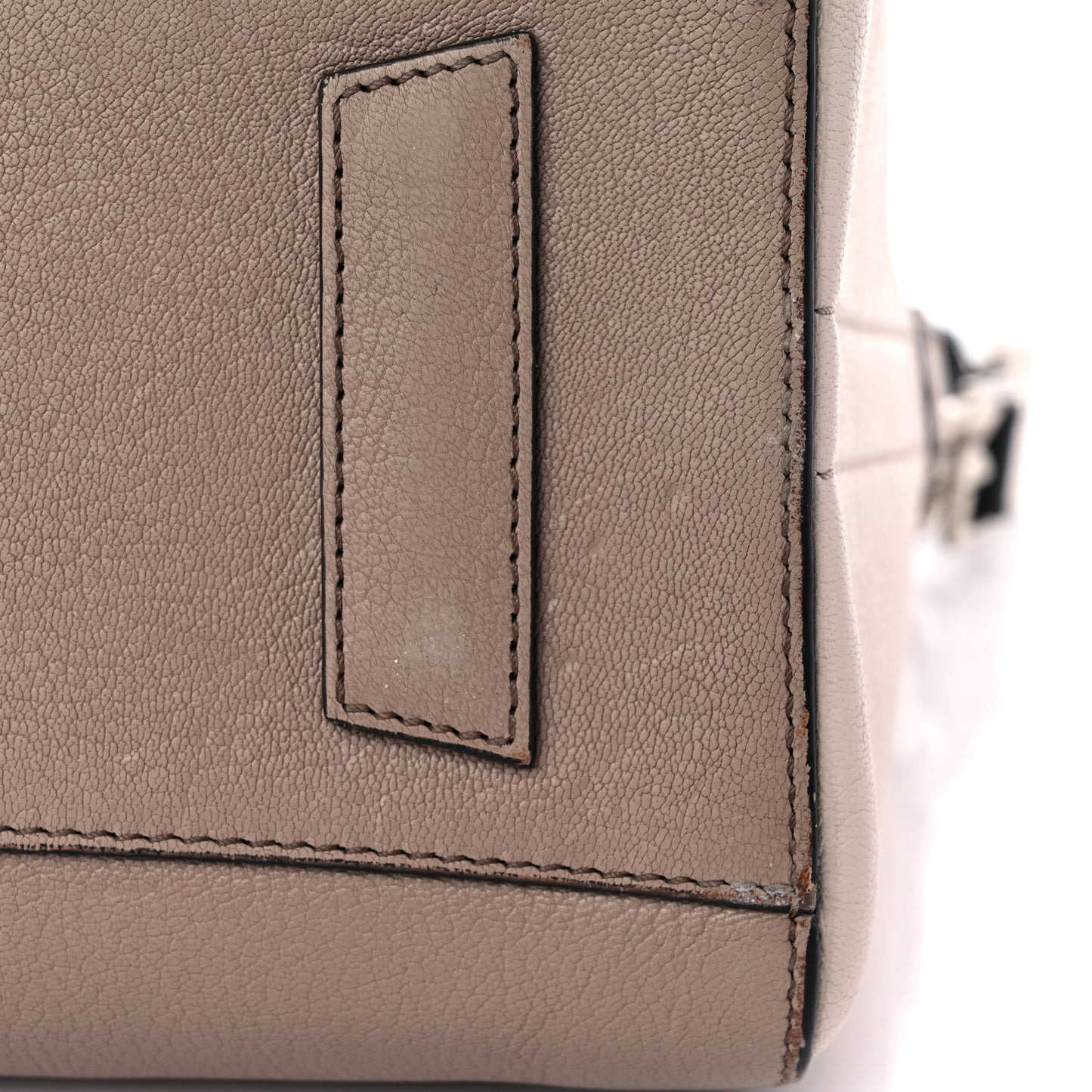 Sugar Goatskin Small Tri-Color Antigona Linen