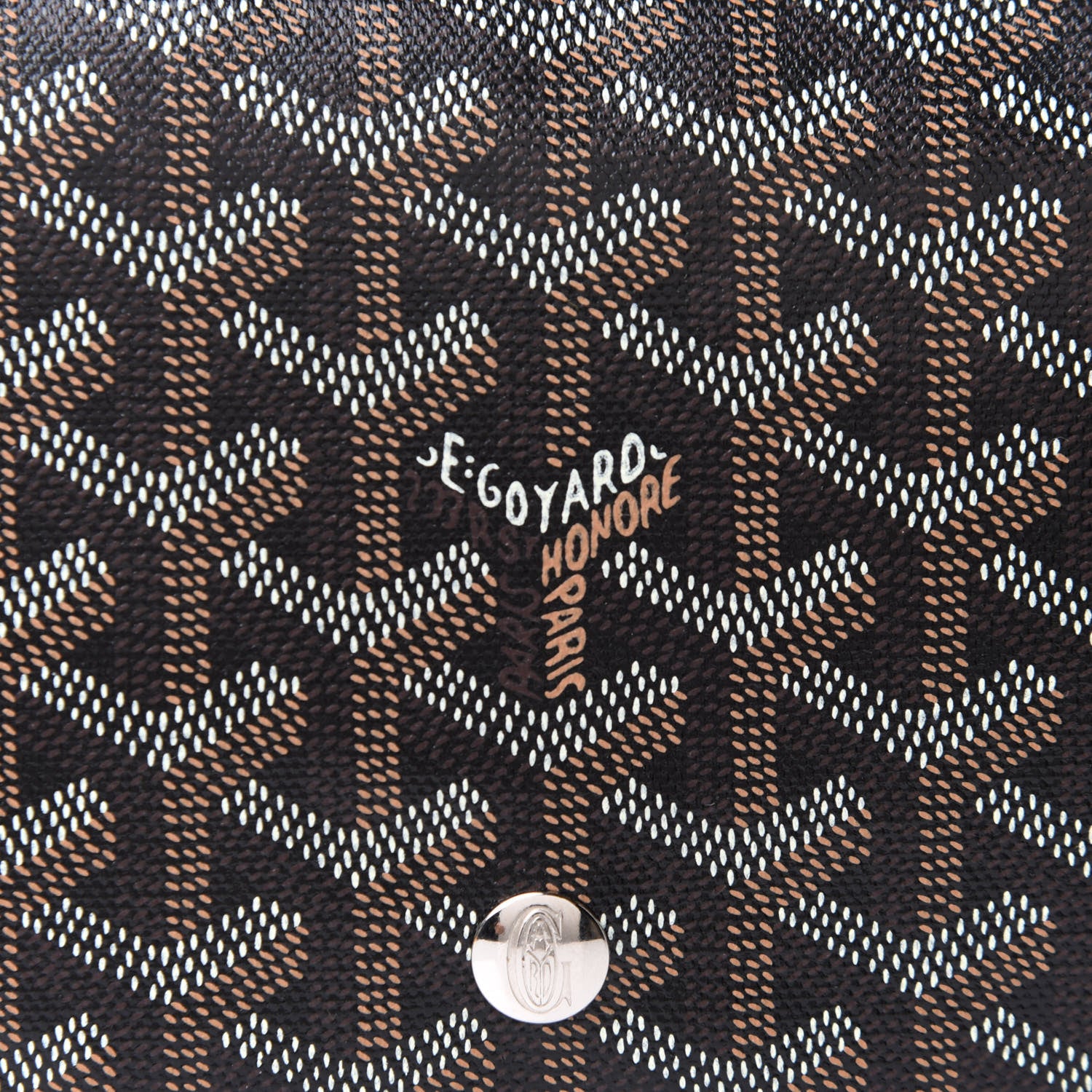Goyard Goyardine Plumet Wallet Clutch Black 7 of 9
