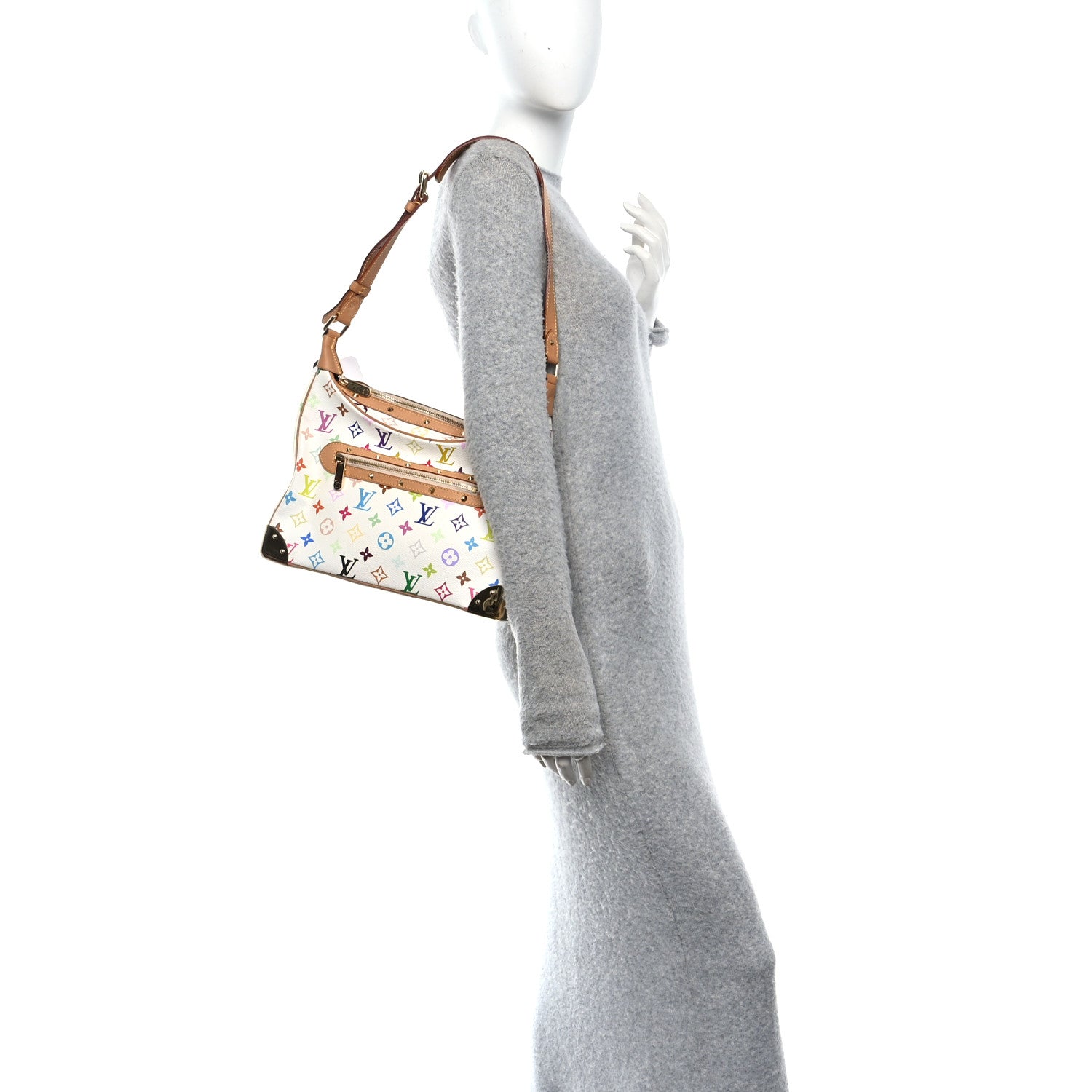 Louis Vuitton Monogram Multicolor Boulogne White 2 of 9
