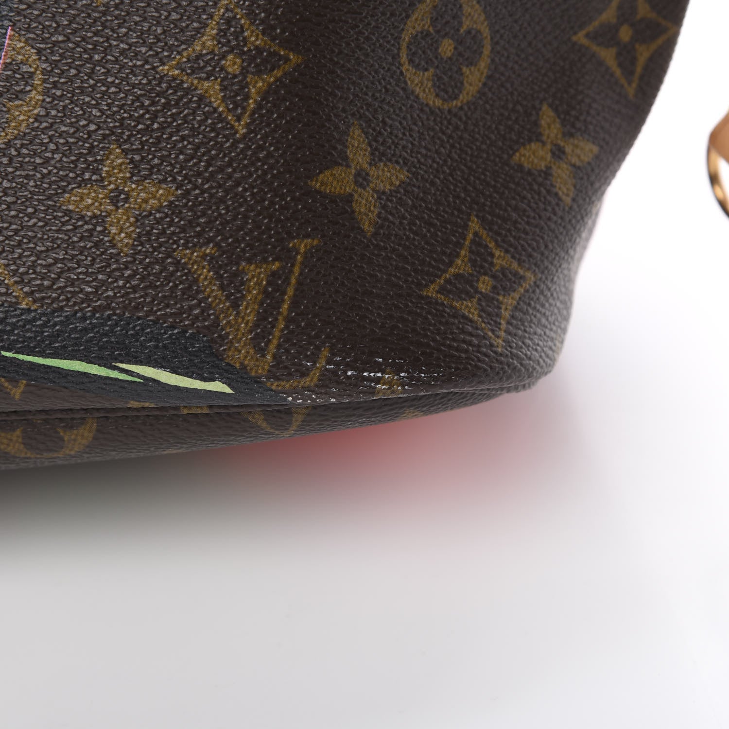 Louis Vuitton Monogram Roses Neverfull MM 12 of 14