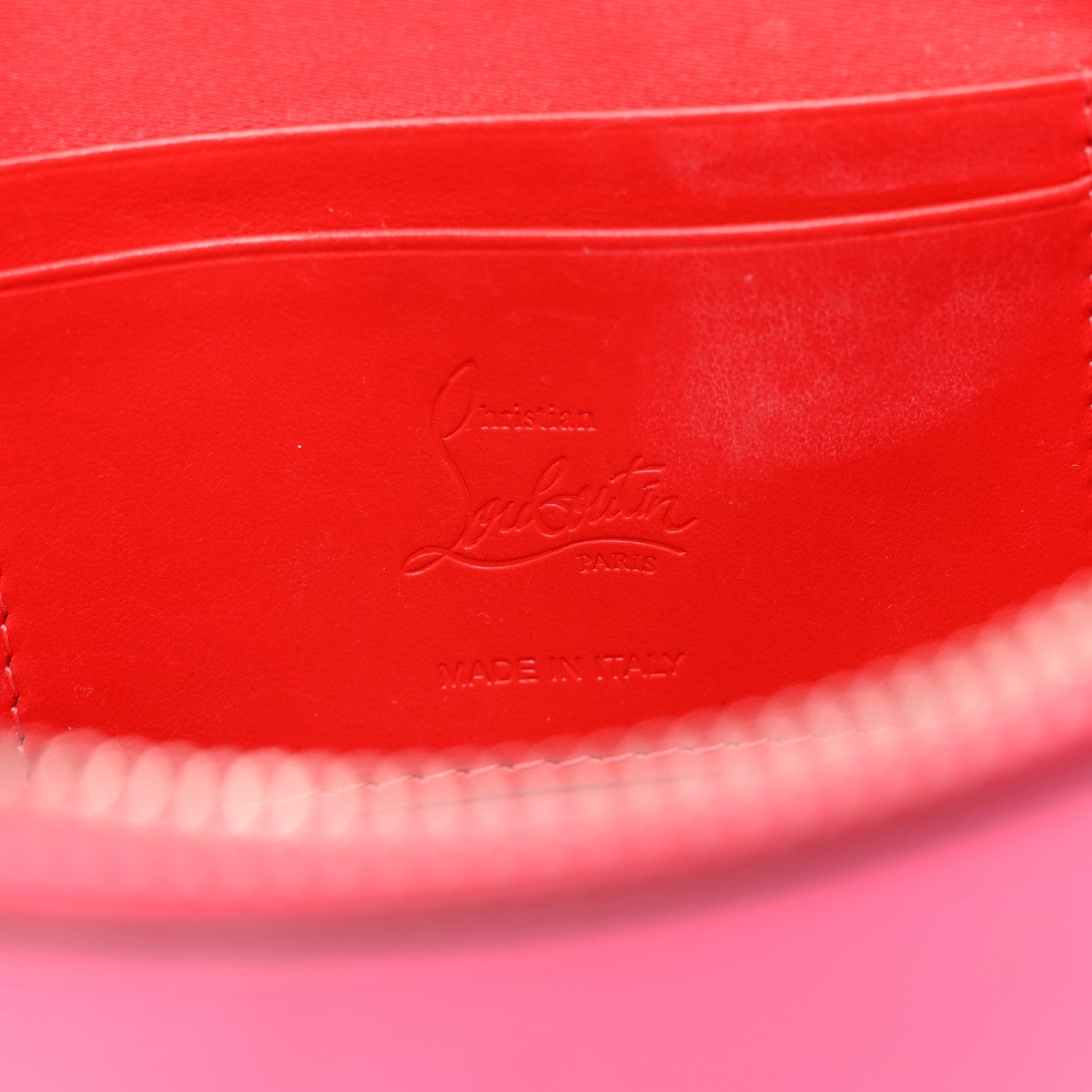 Christian Louboutin Calfskin Loubila Loubinthesky Chain Clutch Fluo Pink 5 of 11